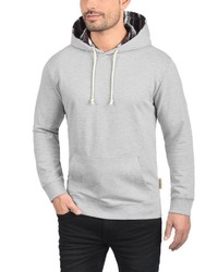 grauer Pullover mit einem Kapuze von INDICODE