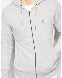 grauer Pullover mit einem Kapuze von Voi Jeans