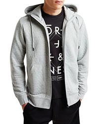 grauer Pullover mit einem Kapuze von Jack & Jones