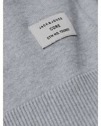 grauer Pullover mit einem Kapuze von Jack & Jones