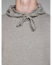 grauer Pullover mit einem Kapuze von Jack & Jones