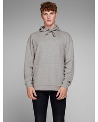 grauer Pullover mit einem Kapuze von Jack & Jones