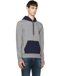 grauer Pullover mit einem Kapuze von Paul Smith