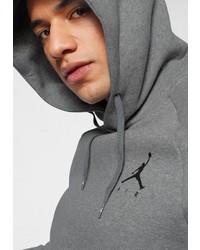 grauer Pullover mit einem Kapuze von Jordan