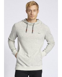 grauer Pullover mit einem Kapuze von khujo