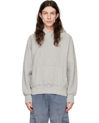 grauer Pullover mit einem Kapuze von Les Tien