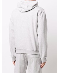 grauer Pullover mit einem Kapuze von Moschino