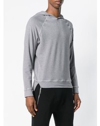 grauer Pullover mit einem Kapuze von DSQUARED2