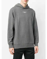 grauer Pullover mit einem Kapuze von Drôle De Monsieur