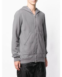 grauer Pullover mit einem Kapuze von Rick Owens DRKSHDW