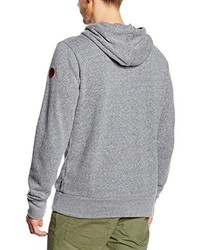 grauer Pullover mit einem Kapuze von Maloja