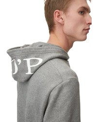 grauer Pullover mit einem Kapuze von Marc O'Polo