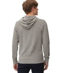 grauer Pullover mit einem Kapuze von Marc O'Polo Denim