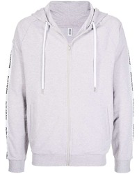 grauer Pullover mit einem Kapuze von Moschino