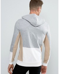 grauer Pullover mit einem Kapuze von Asos