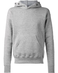 grauer Pullover mit einem Kapuze von N.