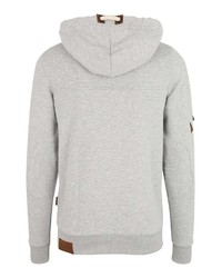 grauer Pullover mit einem Kapuze von Naketano