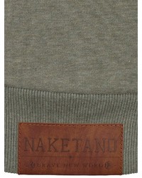 grauer Pullover mit einem Kapuze von Naketano