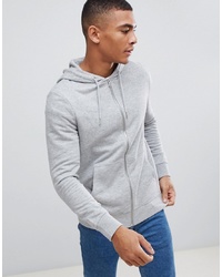 grauer Pullover mit einem Kapuze von New Look