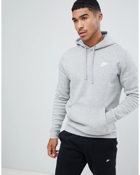 grauer Pullover mit einem Kapuze von Nike
