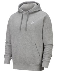 grauer Pullover mit einem Kapuze von Nike Sportswear