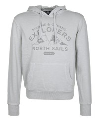 grauer Pullover mit einem Kapuze von North Sails