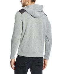 grauer Pullover mit einem Kapuze von Odlo