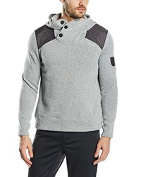 grauer Pullover mit einem Kapuze von Odlo