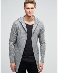 grauer Pullover mit einem Kapuze von ONLY & SONS