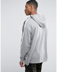 grauer Pullover mit einem Kapuze von Asos