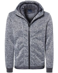 grauer Pullover mit einem Kapuze von Pioneer Authentic Jeans