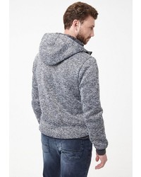 grauer Pullover mit einem Kapuze von Pioneer Authentic Jeans