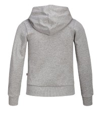 grauer Pullover mit einem Kapuze von Produkt