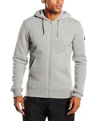 grauer Pullover mit einem Kapuze