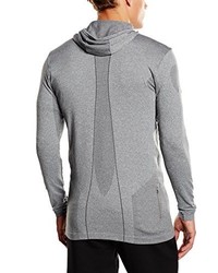 grauer Pullover mit einem Kapuze von Puma