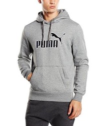 grauer Pullover mit einem Kapuze von Puma