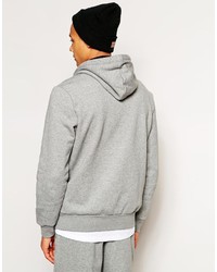 grauer Pullover mit einem Kapuze von Puma