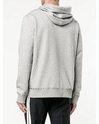 grauer Pullover mit einem Kapuze von Valentino