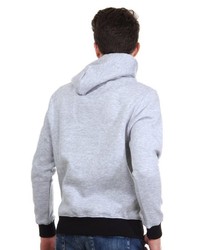 grauer Pullover mit einem Kapuze von R-NEAL