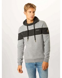 grauer Pullover mit einem Kapuze von Ragwear