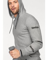 grauer Pullover mit einem Kapuze von Reebok