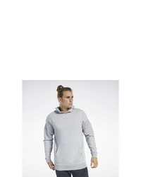 grauer Pullover mit einem Kapuze von Reebok