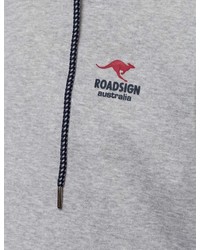 grauer Pullover mit einem Kapuze von ROADSIGN australia