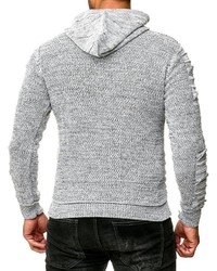 grauer Pullover mit einem Kapuze von RUSTY NEAL