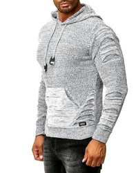 grauer Pullover mit einem Kapuze von RUSTY NEAL