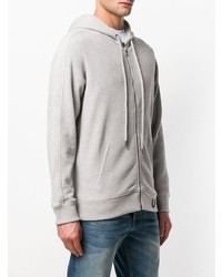 grauer Pullover mit einem Kapuze von Diesel