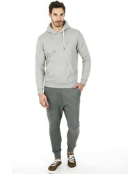 grauer Pullover mit einem Kapuze von SHIRTS FOR LIFE