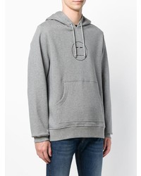 grauer Pullover mit einem Kapuze von Diesel Black Gold