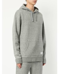 grauer Pullover mit einem Kapuze von Makavelic