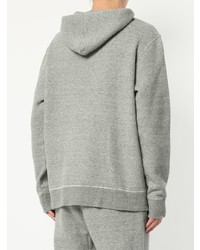 grauer Pullover mit einem Kapuze von Makavelic